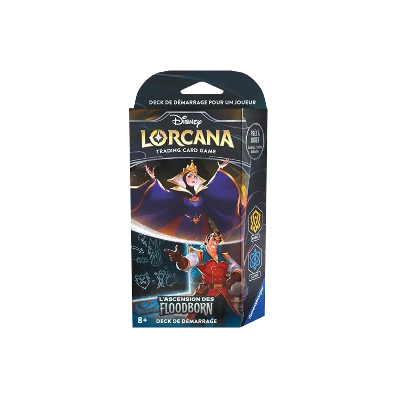 Lorcana TCG Chapitre 2 Méchante reine et Gaston - Deck de démarrage FR - vue du deck | NK - Nordikards