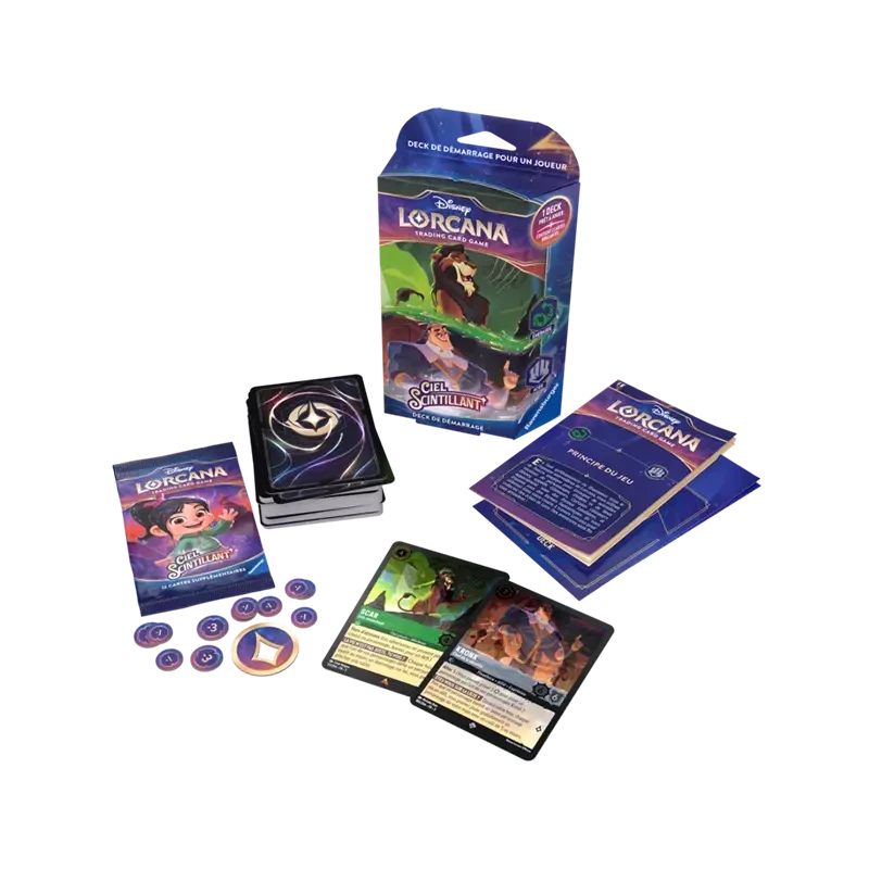 Lorcana TCG Chapitre 5 Scar et Kronk - Deck de démarrage FR - vue du deck | NK - Nordikards