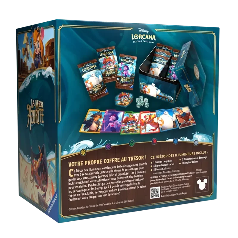 Lorcana TCG Chapitre 6 La Mer Azurite - Coffret Trésor des Illumineurs FR - face arrière | NK - Nordikards