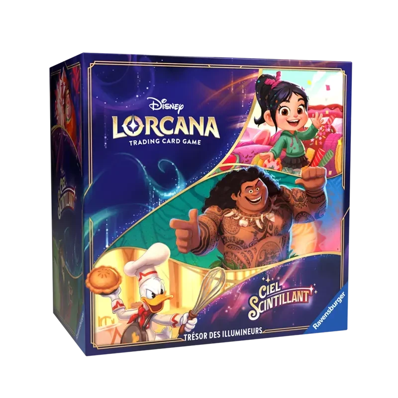 Lorcana TCG Chapitre 5 Ciel Scintillant - Coffret Trésor des Illumineurs FR - face avant | NK - Nordikards
