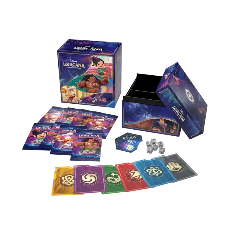 Lorcana TCG Chapitre 5 Ciel Scintillant - Coffret Trésor des Illumineurs FR - contenu du coffret | NK - Nordikards