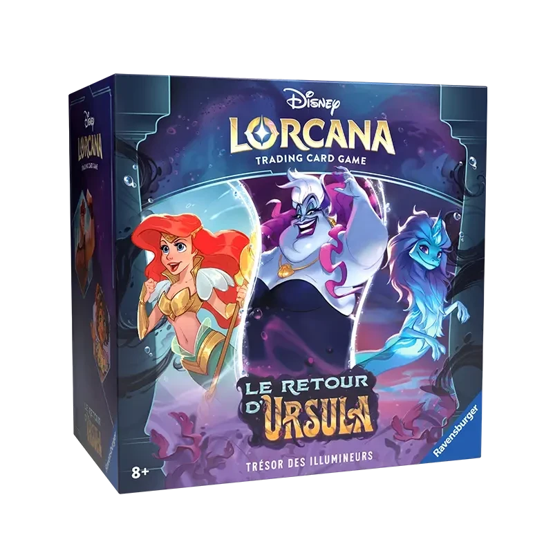 Lorcana TCG Chapitre 4 Le Retour dUrsula - Coffret Trésor des Illumineurs FR - face avant | NK - Nordikards