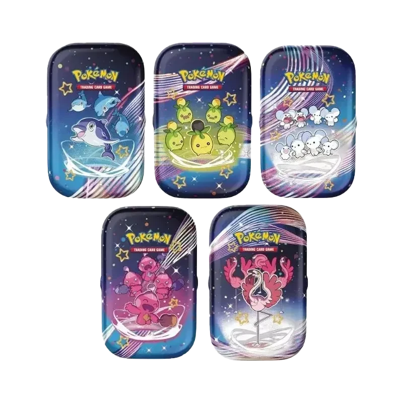 Pokémon TCG EV04.5 Destinées de Paldea - Mini Tin FR - vue de face des tins | NK - Nordikards