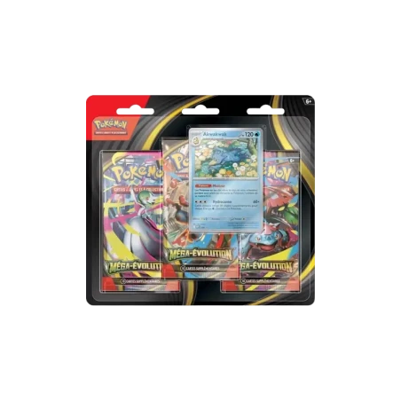 Pokémon TCG ME01 Méga Evolution - Tripack Akwakwak FR | NK - Nordikards