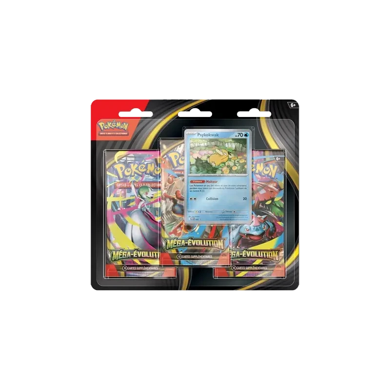 Pokémon TCG ME01 Méga Evolution - Tripack Psykokwak FR | NK - Nordikards