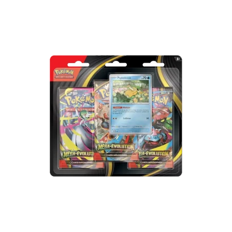 Pokémon TCG ME01 Méga Evolution - Tripack Psykokwak FR | NK - Nordikards