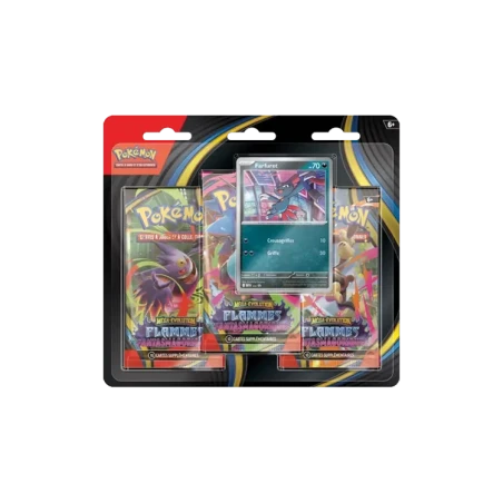 Pokémon TCG ME02 Méga Evolution - Flammes Fantasmagoriques - Tripack Farfuret FR | NK - Nordikards