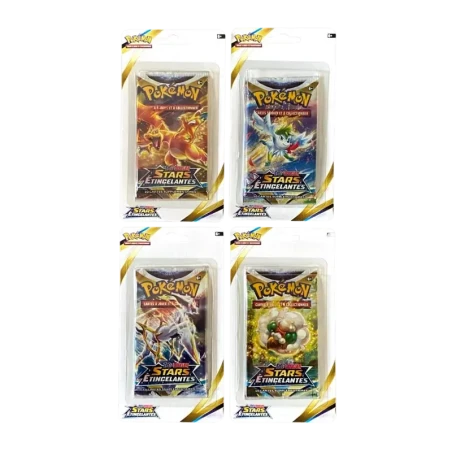 EB09 Star Etincelantes - Artset 4 Blisters FR Pokémon TCG | NK