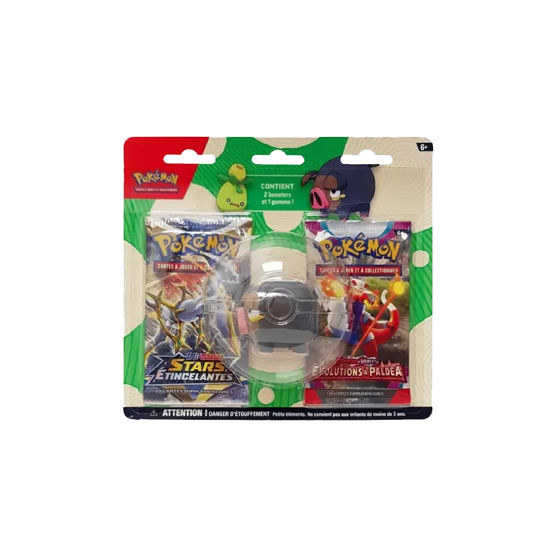 PKM Duopack + Gomme Gourmelet 1xEV02/1xEB09 FR TCG | NK