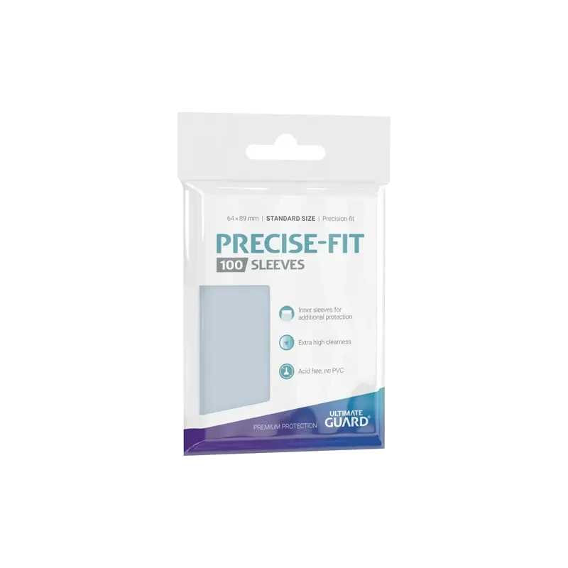 Ultimate Guard 100 Sleeves Precise-Fit Standard Size 63,5×88,9mm TCG | NK