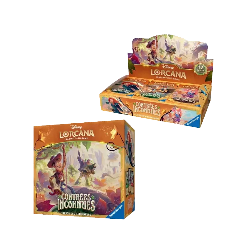 Lorcana Chapitre 12 Contrées Inconnues – Coffret Trésor des Illumineurs FR TCG | NK