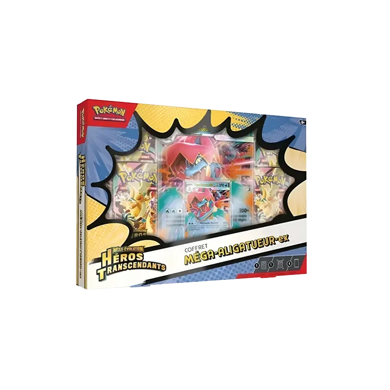 Coffret Méga Aligatueur ex – Pokémon ME02.5 Héros Transcendants FR TCG | NK