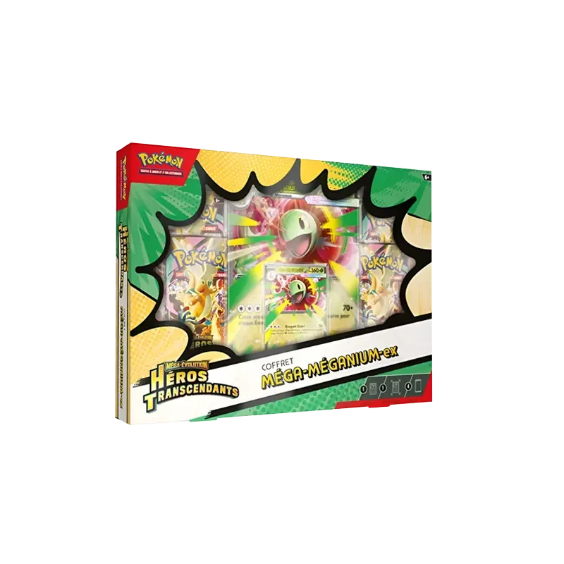 Coffret Méga Méganium ex – Pokémon ME02.5 Héros Transcendants FR TCG | NK