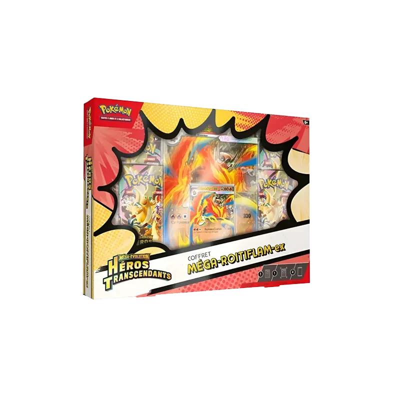Coffret Méga Roitiflam ex – Pokémon ME02.5 Héros Transcendants FR TCG | NK
