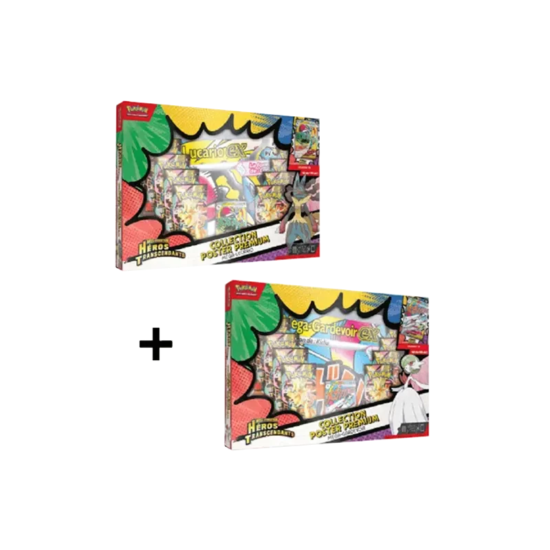 ME02.5 Héros Transcendants - Pack Coffrets Premium Méga-Lucario & Méga-Gardevoir TCG | NK