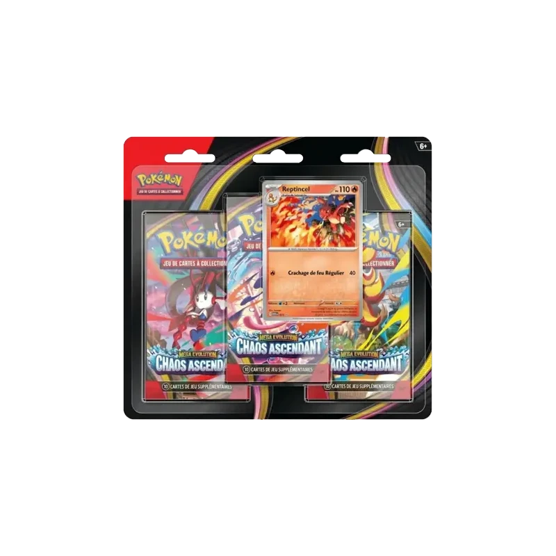 ME04 Méga-Évolution Tripack Reptincel FR - Chaos Ascendant TCG | NK