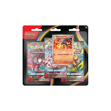 ME04 Méga-Évolution Tripack Reptincel FR - Chaos Ascendant TCG | NK
