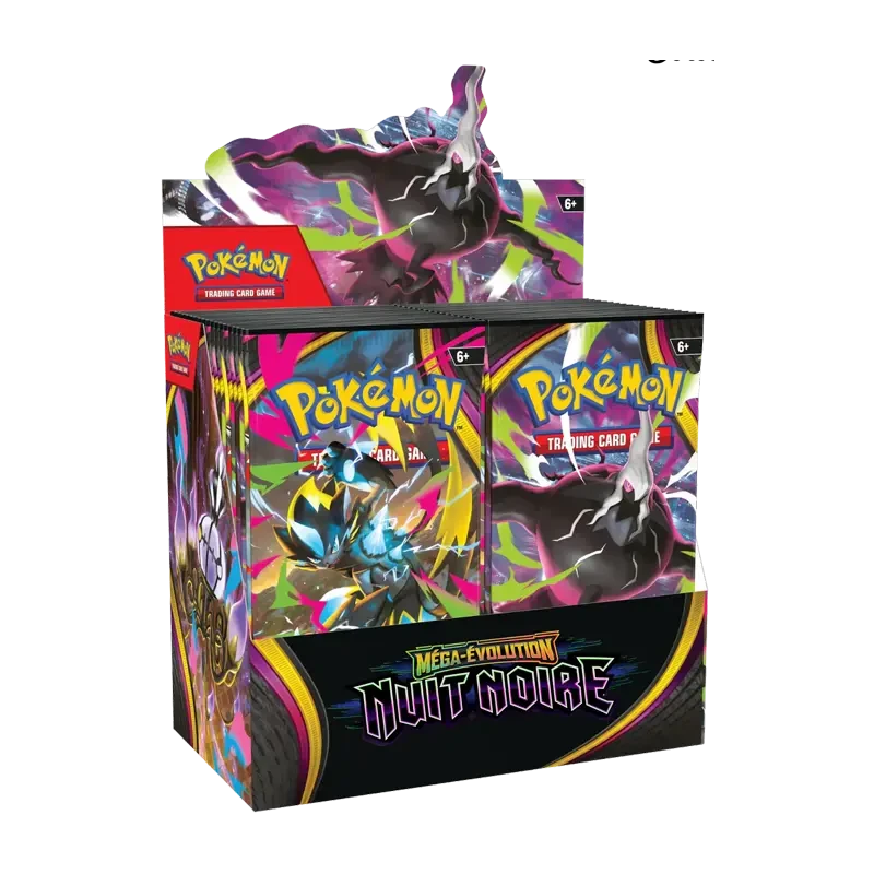 Boîte de 36 Boosters Pokémon ME05 Méga-Évolution Nuit Noire – FR | NK