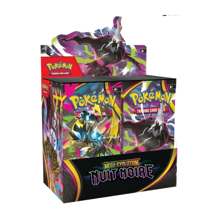 Boîte de 36 Boosters Pokémon ME05 Méga-Évolution Nuit Noire – FR | NK