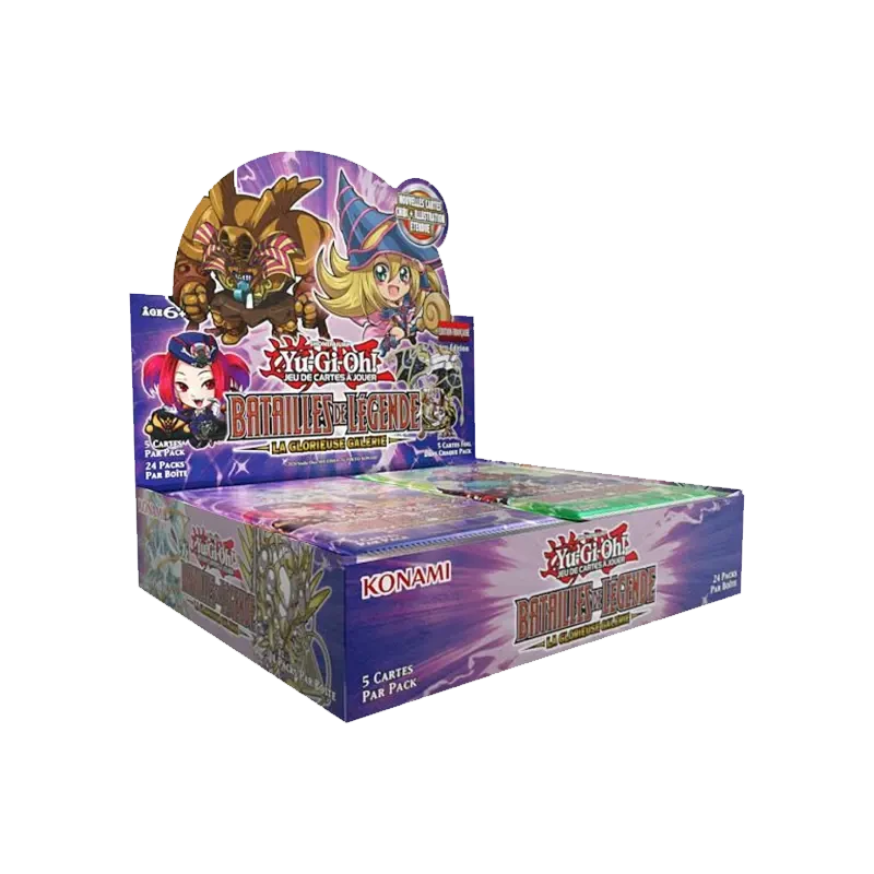 Boîte de 24 Boosters Yu-Gi-Oh! Batailles de Légende : La Glorieuse Galerie – FR | NK